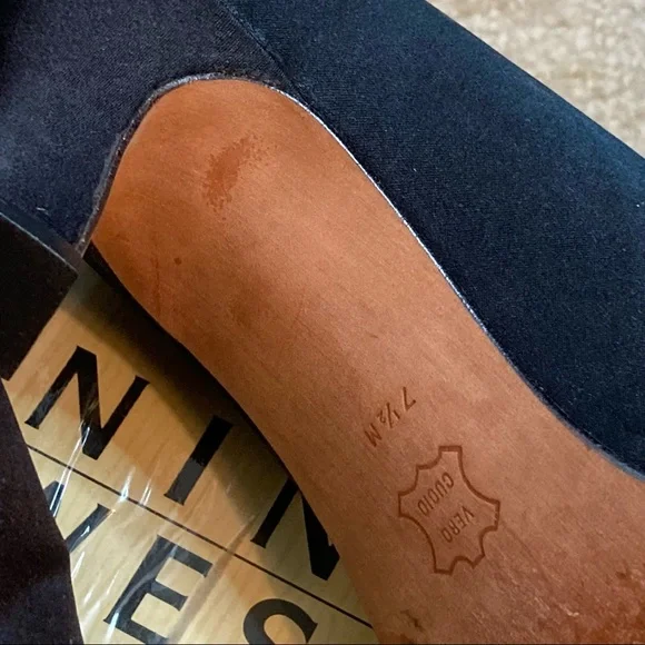 Nine West N-Dalton3 Black Satin Pump Size 7.5 - Picture 12 of 13